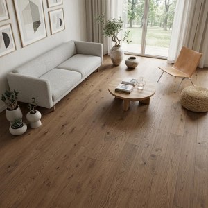 PARQUET PREFINITI - Rovere 1 Strip - Walnut - Verniciato Opaco-2